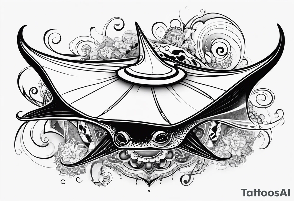 sting ray tattoo idea