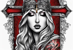 begging at the cross tattoo idea