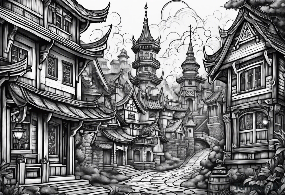 Stormwind city tattoo idea