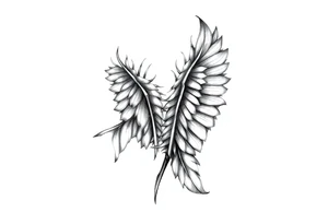 TWO FEATHERS tattoo idea