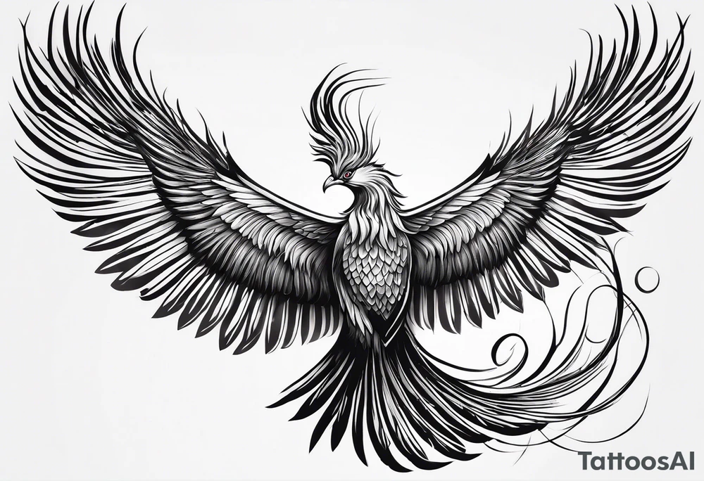 phoenix,
chinese,
realistic,
long tail,
elegant,
wings closed
long neck,
long feathers,
in flight,
graceful, tattoo idea