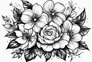 flower love tattoo idea