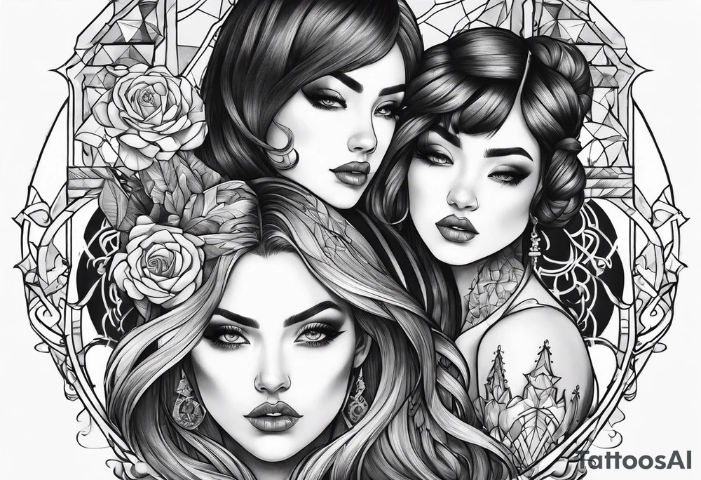 Killing souls to two girls tattoo idea
