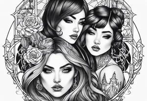 Killing souls to two girls tattoo idea