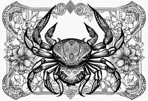 Native american,taurus, gemini, crab, flowers, dream catcher, tattoo idea