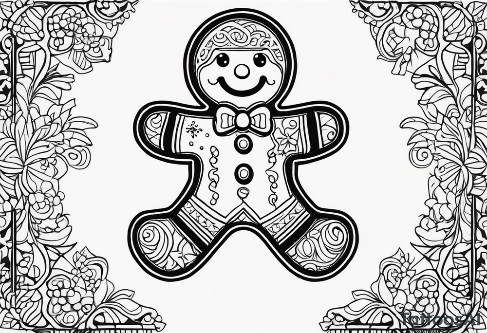 GINGERBREAD MAN tattoo idea