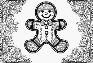 GINGERBREAD MAN tattoo idea