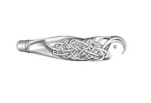 Celtic tribal sleeve tattoo idea
