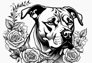 American staffordshire tattoo idea