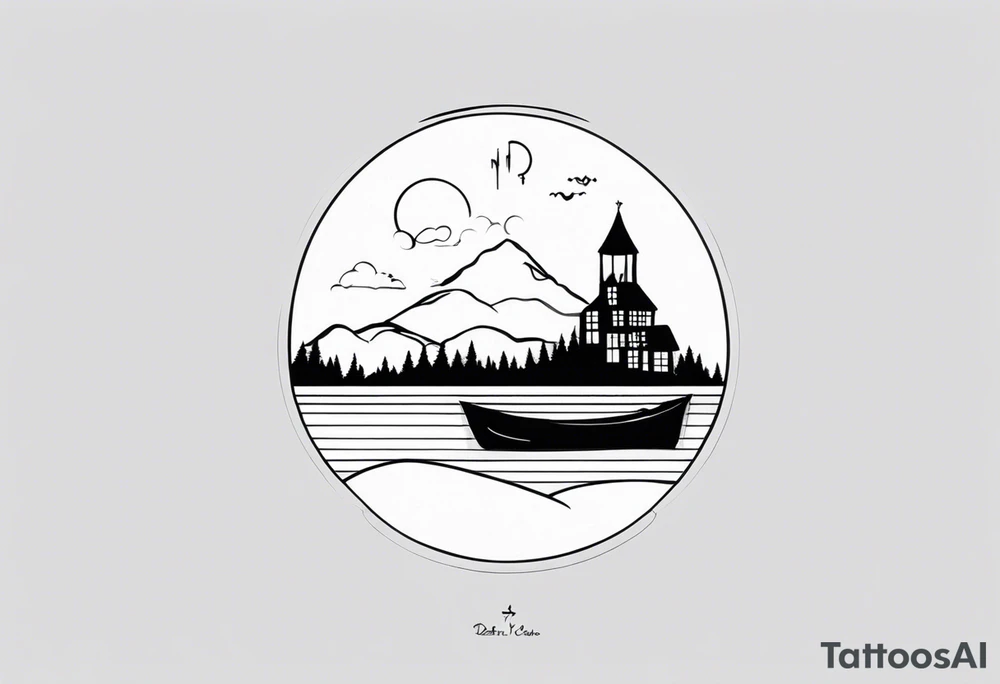 Represent The song “I will follow you into the dark” by Death Cab for Cutie. Make it small. tattoo idea