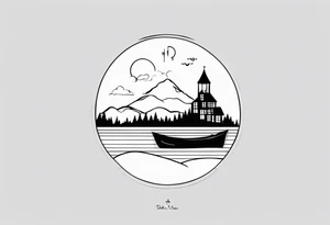 Represent The song “I will follow you into the dark” by Death Cab for Cutie. Make it small. tattoo idea