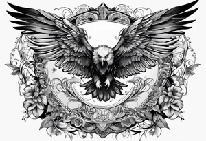 wings of various elements tattoo idea