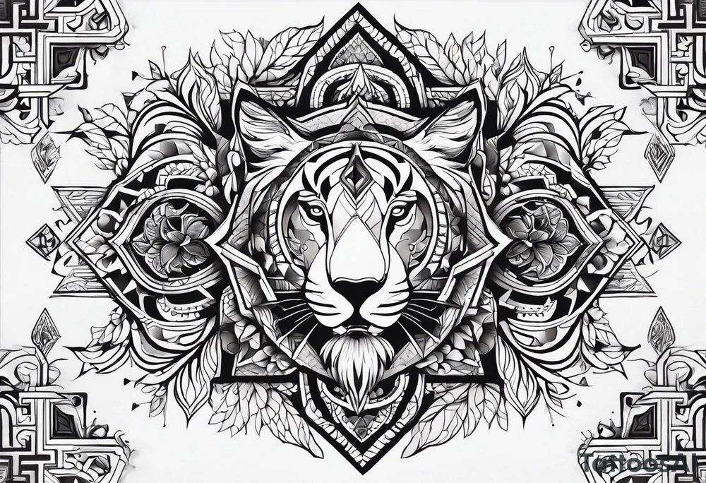 Феникс в траве, на фоне брызги акварелью tattoo idea