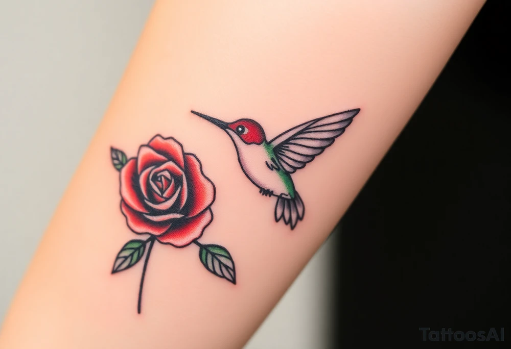 A tattoo with the name:
Debby Deguzman with
8-17-61 to 5-29-25 with a
Rose with a
Hummingbird tattoo idea
