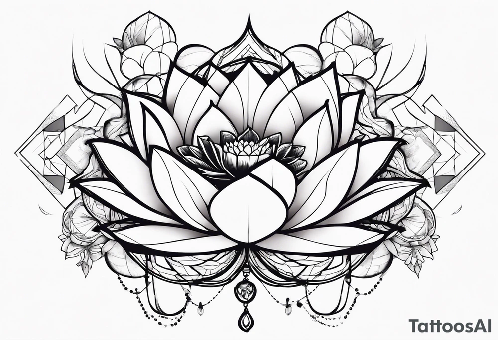Broken chains with lotus flower and bird flying tattoo idea Broken chains with lotus flower and bird flying tattoo idea