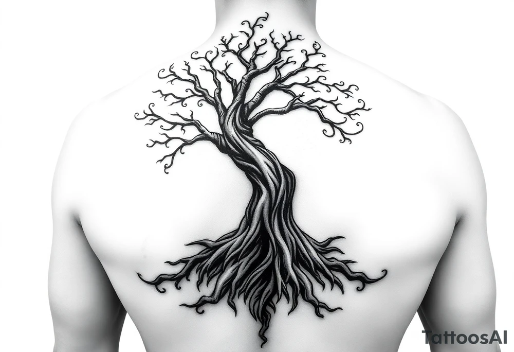 Irish shoulder tattoo, that is non-religious and has a Celtic tree tattoo idea