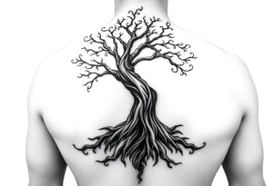 Irish shoulder tattoo, that is non-religious and has a Celtic tree tattoo idea