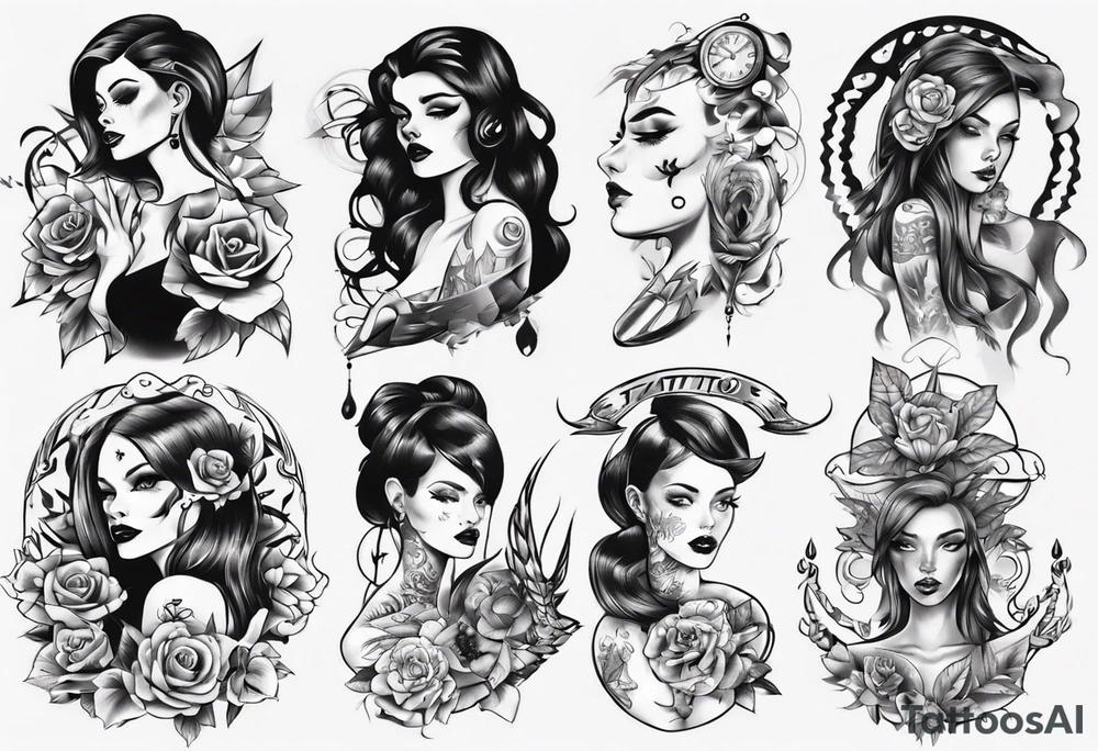 sexy tattoo girl tattoo idea
