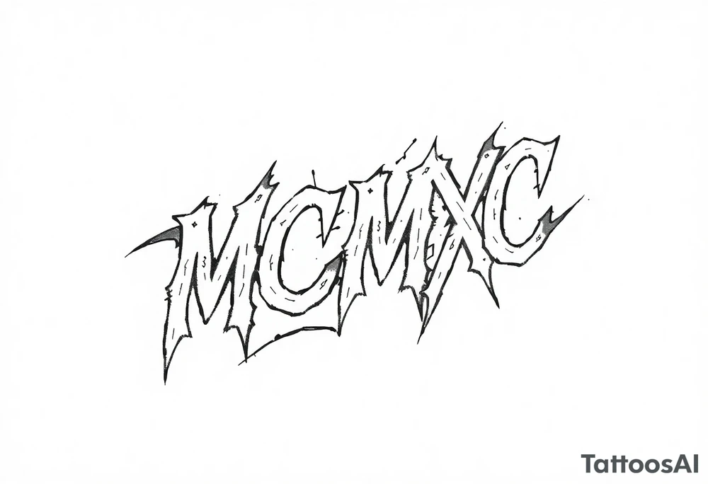 “MCMXC” tattoo idea