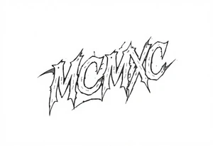 “MCMXC” tattoo idea