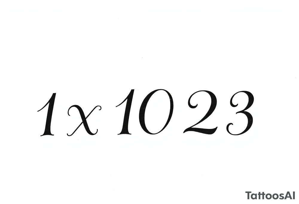 1x10^23 tattoo idea