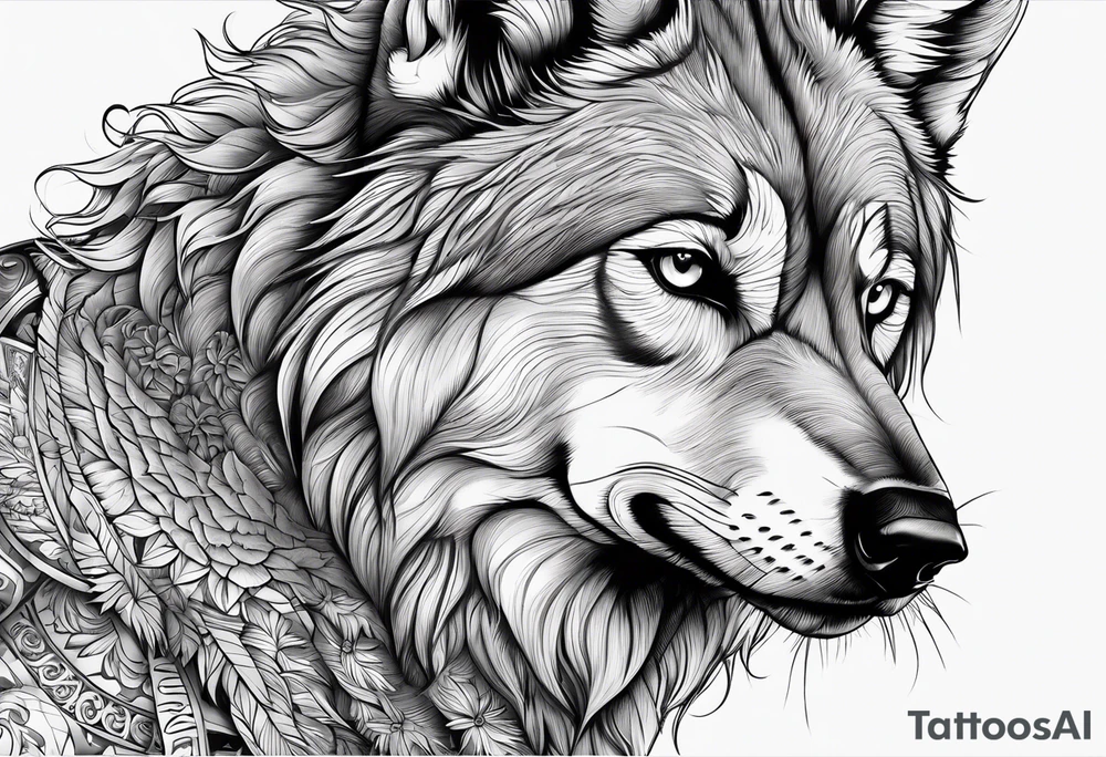 Lobo wolf for a male tattoo tattoo idea