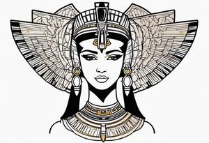 Cleopatra tattoo idea