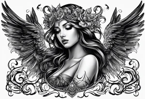 Angels with abyss tattoo idea