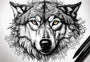 Wolf eyes tattoo idea