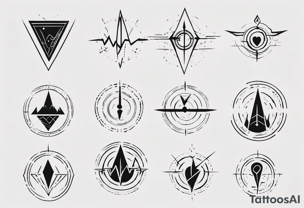 ECG signal tattoo idea