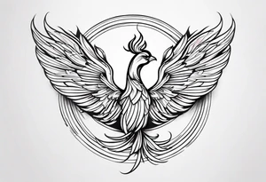 small phoenix tattoo idea