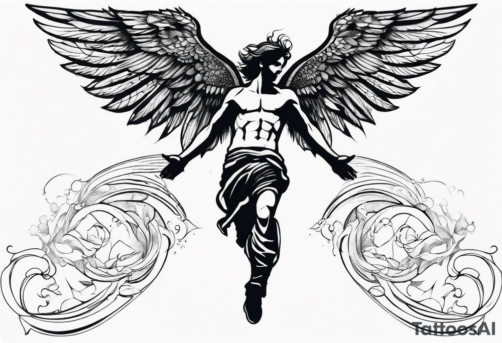 Icarus falling from the sky tattoo idea