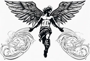 Icarus falling from the sky tattoo idea