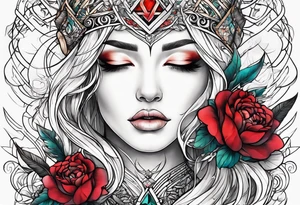 Twin flame linear symbol tattoo idea