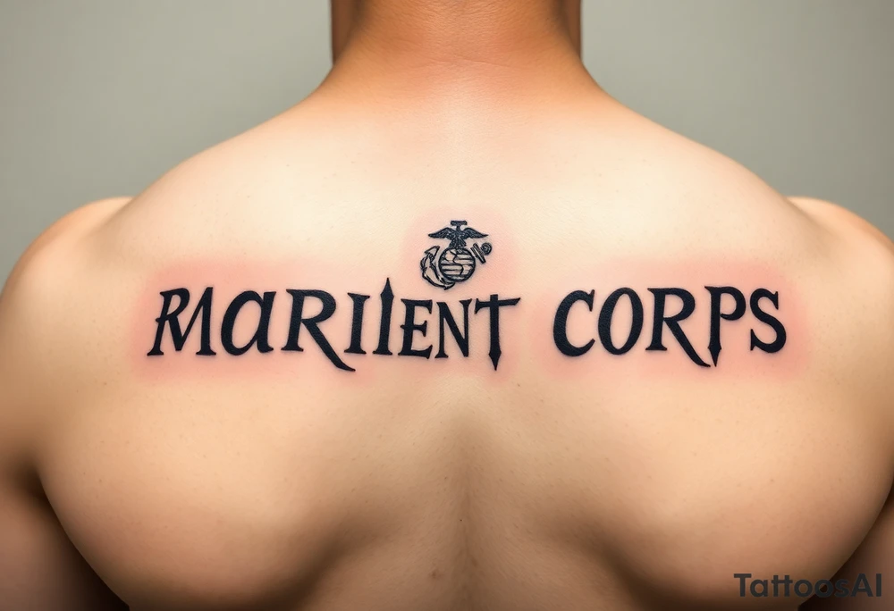 Republic of Korea
                Marine Corps
lettering to left arm tattoo idea