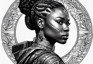 Shuri as the black panther tattoo idea