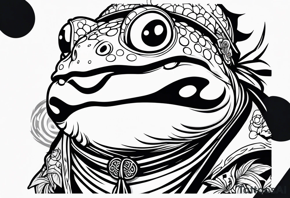 Jiraiya Naruto Gamakichi toad tattoo idea