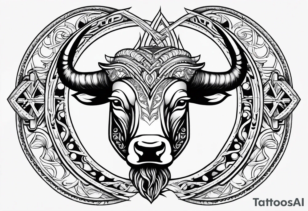 Gemini and taurus symbols intertwined tattoo idea Gemini and taurus symbols intertwined tattoo idea