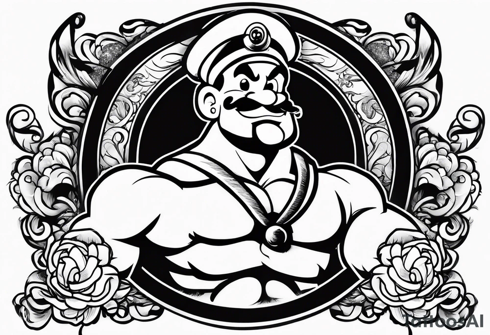 Popeye the sailor tattoo idea