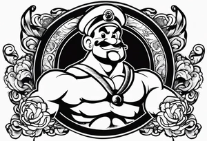 Popeye the sailor tattoo idea