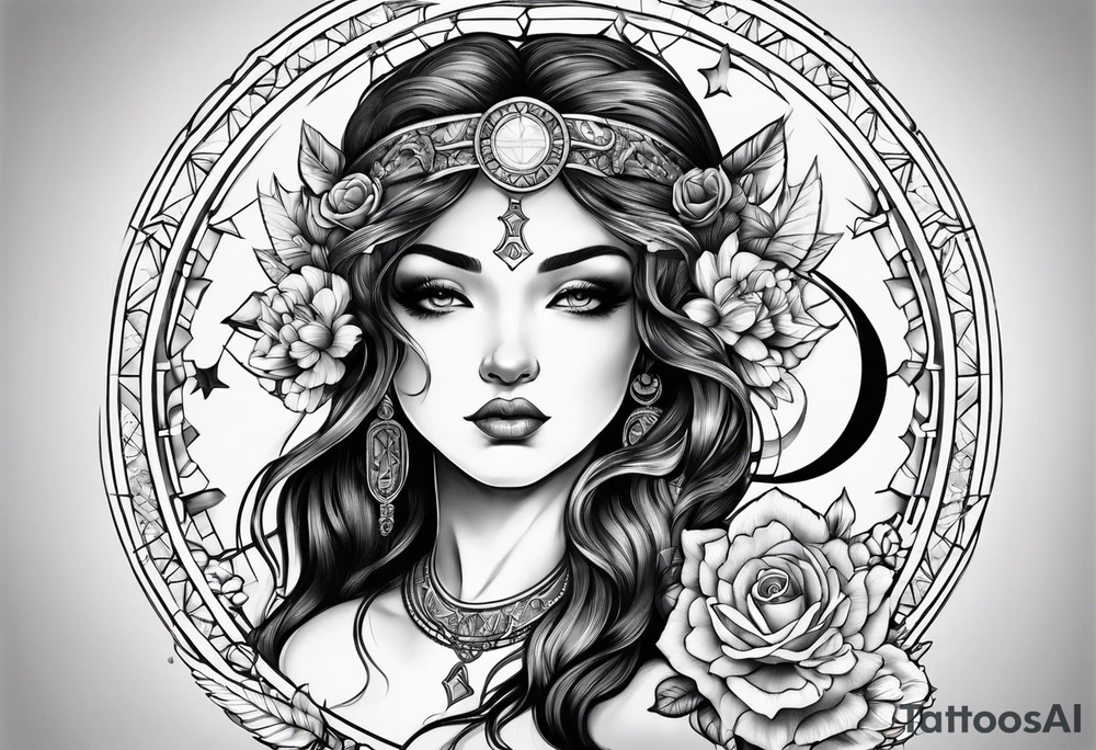 Gemini zodiac tattoo idea