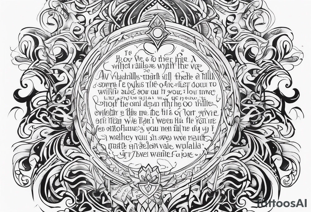 VALHALLA prayer poem tattoo idea