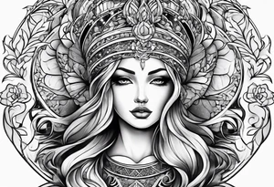 Christian woman tattoo idea