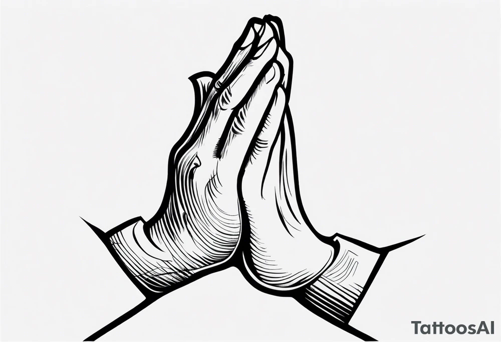 PRAYING HAND tattoo idea