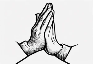 PRAYING HAND tattoo idea