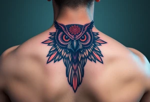 Majestic owl tattoo idea