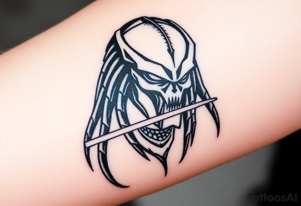 Predator with Lazer tattoo idea