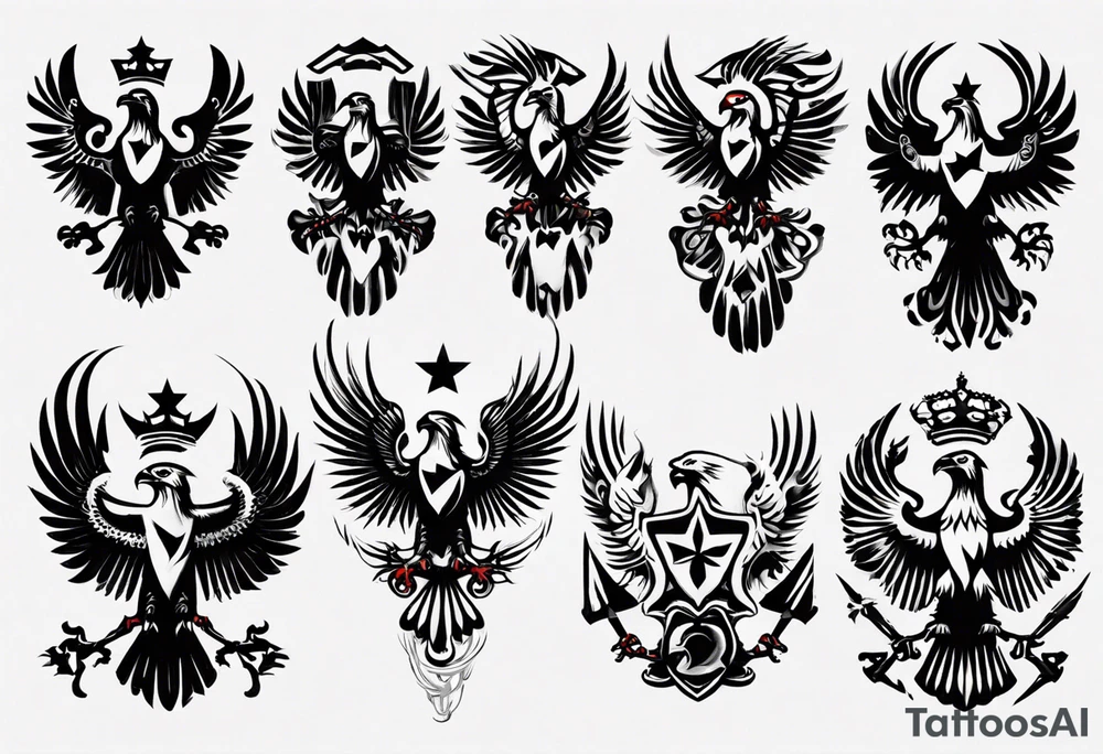 russian eagle tattoo idea
