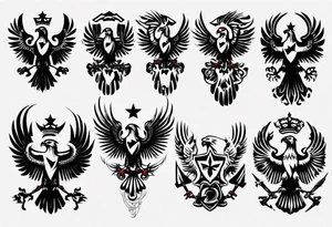 russian eagle tattoo idea