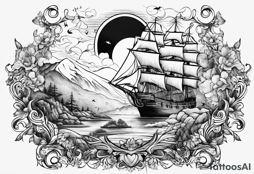 An adventure to live, battle to fight, beauty to love tattoo idea